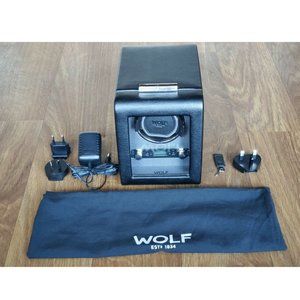 Wolf Winder Viceroy 456002‎ Black Module 2.7 Single Watch Winder with Cover NWOT